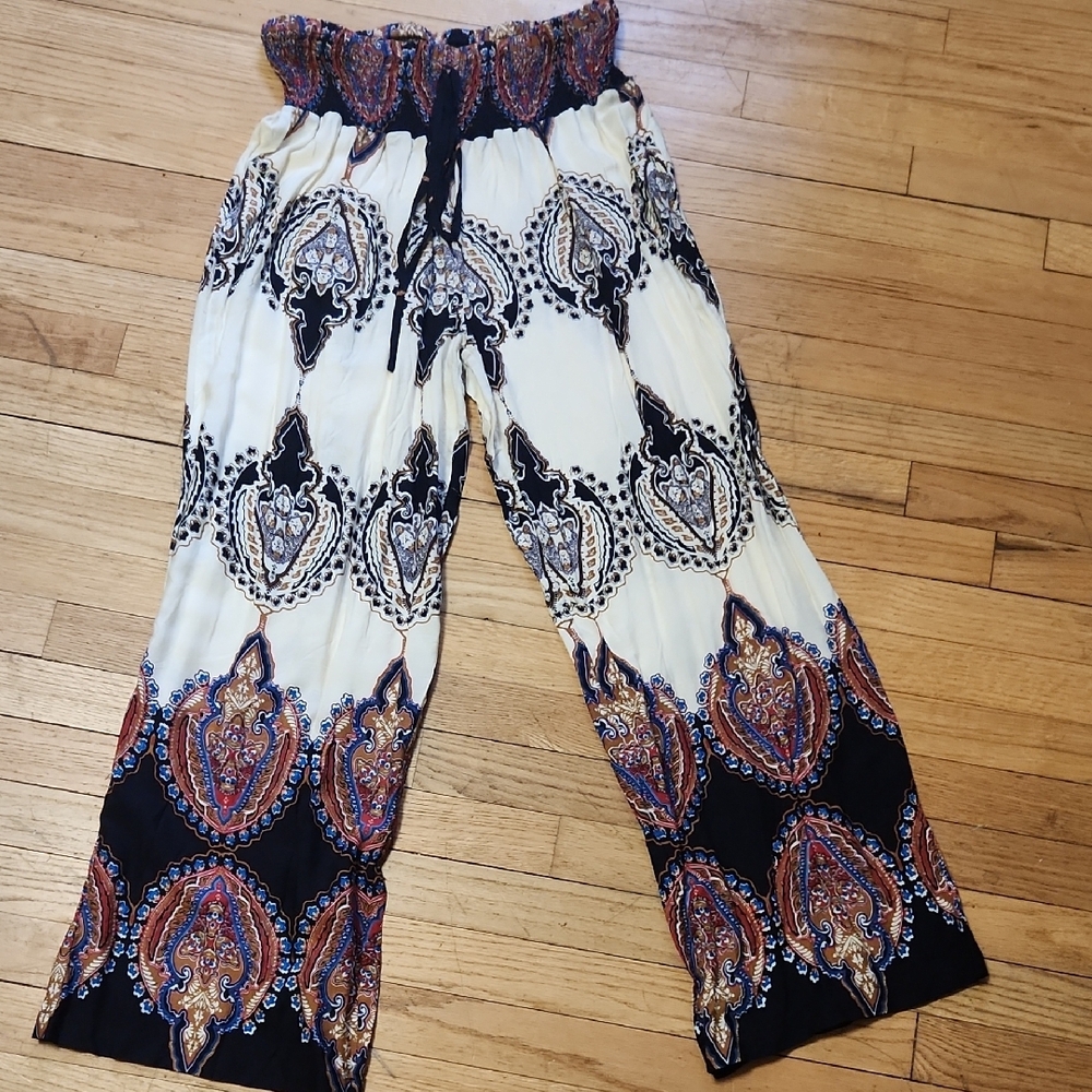 Bohemian Paisley Print Pants